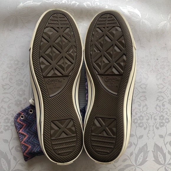 Converse Chuck Tylor MISSONI Purple Sparkling High-Top Sneakers Women’s Size 7.5 - Picture 10 of 16